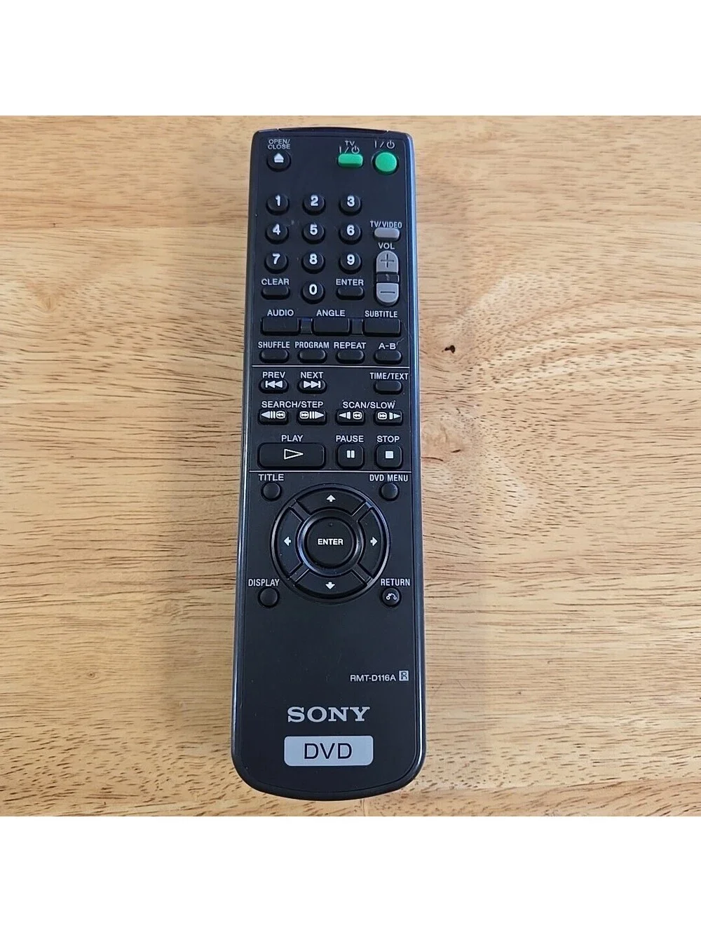 SONY DVD Remote Control OEM RMT-D116A Tested & Works